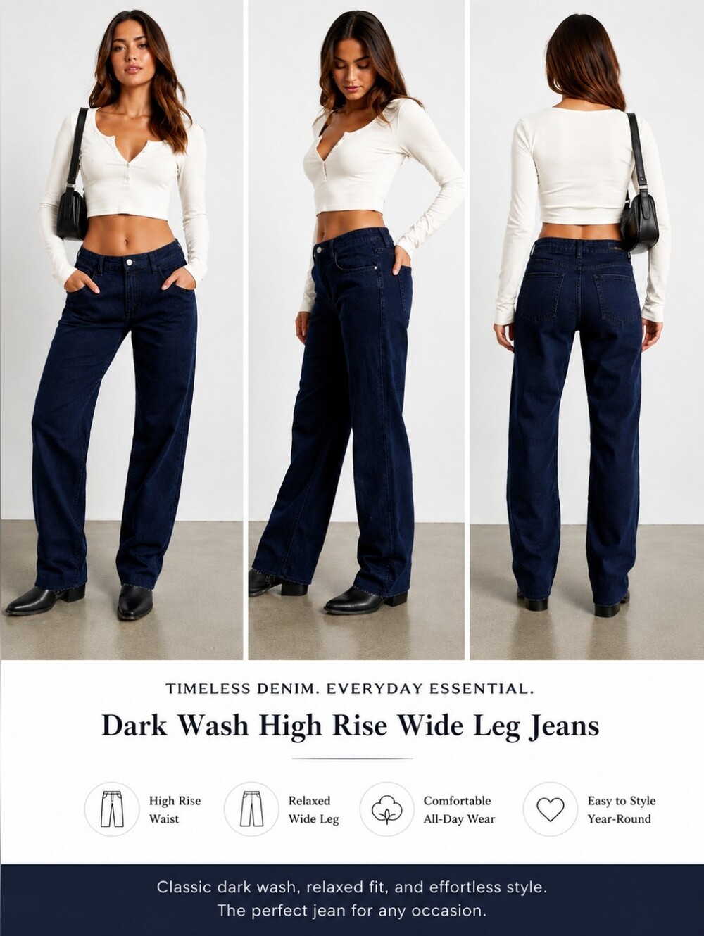 WeWoreWhat Low Rise Dad Jeans – Women's Size 24 – Dark Wash – NWT           #37